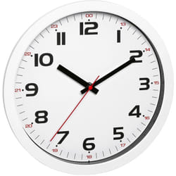 Tfa Dostmann - Horloge murale 60.3050.02 à quartz 305 mm x 305 mm x 38 mm blanc