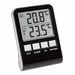 TFA-Dostmann PALMA Thermomètre liquide Intérieur & extérieur Noir, Gris