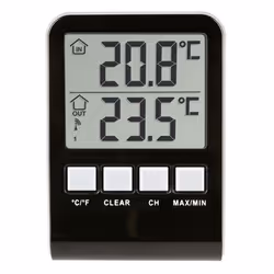 TFA-Dostmann PALMA Thermomètre liquide Intérieur & extérieur Noir, Gris