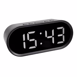 TFA-Dostmann 60.010601 réveille-matin Réveil numérique Noir