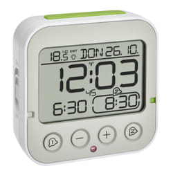 TFA-Dostmann 60.2550.02 réveille-matin Réveil numérique Blanc