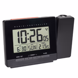 TFA-Dostmann 60.5016.01, Réveil numérique, Noir, Plastique, -10 - 50 °C, Temperature, Temps, AC/Batterie