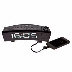 TFA-Dostmann 60.5015.02 réveille-matin Réveil à quartz Noir