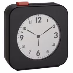 TFA-Dostmann 60.2555.01, Réveil numérique, Rectangle, Noir, Plastique, LCD, Batterie