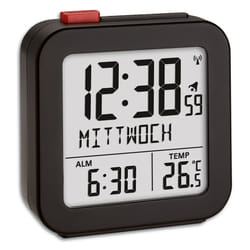 TFA-Dostmann 60.010616 réveille-matin Réveil numérique Noir