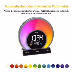 TFA-Dostmann Soluna Réveil à quartz Noir, Transparent - Vue supplémentaire 11