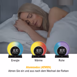 TFA-Dostmann Soluna Réveil à quartz Noir, Transparent - Vue supplémentaire 13