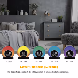 TFA-Dostmann Soluna Réveil à quartz Noir, Transparent - Vue supplémentaire 14