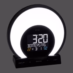 TFA-Dostmann Soluna Réveil à quartz Noir, Transparent - Vue supplémentaire 4