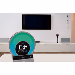 TFA-Dostmann Soluna Réveil à quartz Noir, Transparent - Vue supplémentaire 9