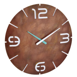TFA-Dostmann 60.3536.08 wall/table clock Mur Quartz clock Rond Marron, Blanc
