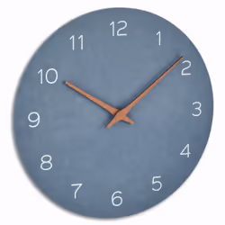TFA-Dostmann 60.3054.06, Mur, Quartz clock, Cercle, Bleu, Bois, AA