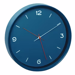 TFA-Dostmann 60.3056.06, Mur, Quartz clock, Rond, Bleu, Plastique, Verre