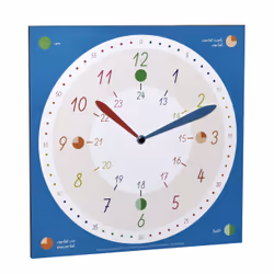 TFA-Dostmann Tick & Tack Mur Quartz clock Rond Bleu, Blanc