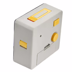 TFA-Dostmann LOOM Réveil à quartz Gris, Jaune