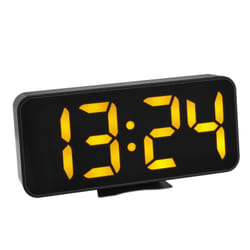 TFA-Dostmann 60.2027.01 réveille-matin Réveil numérique Noir