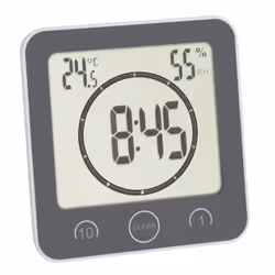 TFA-Dostmann 60.4001.10, Minuteur numérique de cuisine, Gris, 99 min, Plastique, LCD, Autonome