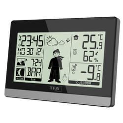 TFA-Dostmann Weather Boy Noir LCD Batterie
