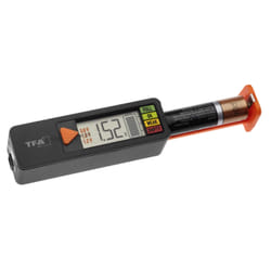 TFA-Dostmann 98.1126.01 testeur de piles et d'énergies Noir