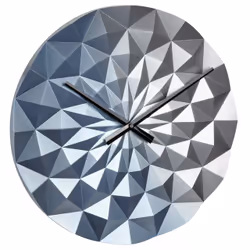 TFA-Dostmann DIAMOND, Mur, Horloge à quartz, Rond, Bleu, Plastique, AA