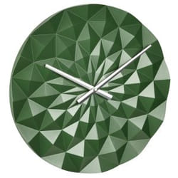 TFA-Dostmann DIAMOND Horloge à quartz Rond Vert, Métallique