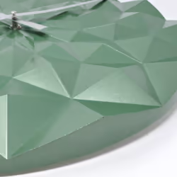 TFA-Dostmann DIAMOND Horloge à quartz Rond Vert, Métallique