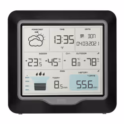 TFA-Dostmann 35.1160.01 thermomètre environnement Thermomètre électrique Intérieur & extérieur Noir