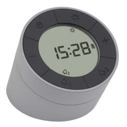 TFA-Dostmann 60.2029.10 réveille-matin Réveil à quartz Gris