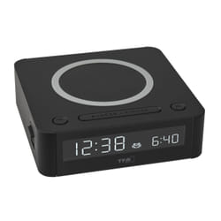 TFA-Dostmann 60.2030.01 réveille-matin Réveil à quartz Noir