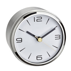 TFA-Dostmann Camino Réveil à quartz Argent, Blanc