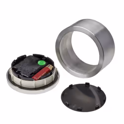 TFA-Dostmann Camino Réveil à quartz Argent, Blanc