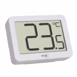 TFA-Dostmann 30.1065.02, Thermomètre électrique, Intérieure, Numérique, Blanc, Rectangulaire, °C