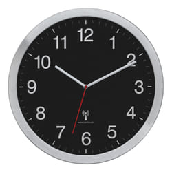 TFA-Dostmann 60.3545.01 Horloge murale et de table Horloge analogique Rond Aluminium, Noir