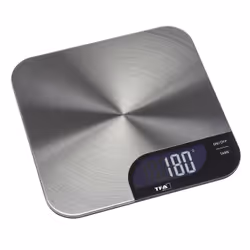 TFA-Dostmann Cheesecake, Balance de ménage électronique, 5,199 kg, 5 g, Acier inoxydable, Plastique, Acier inoxydable, Acier  ...