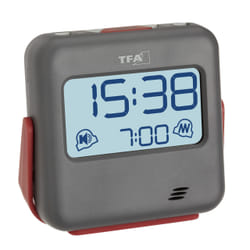 TFA-Dostmann 60.2031.10 réveille-matin Réveil numérique Gris, Rouge