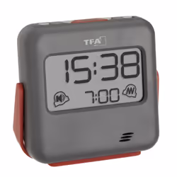 TFA-Dostmann 60.2031.10 réveille-matin Réveil numérique Gris, Rouge