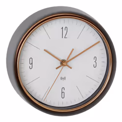TFA-Dostmann 60.3547.10 Horloge murale et de table Horloge atomique Rond Gris
