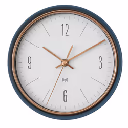 TFA-Dostmann 60.3547.20, Mur, Horloge atomique, Rond, Essence, Métal, Verre