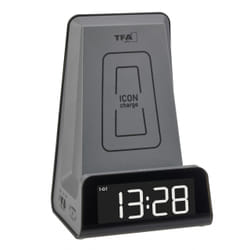 TFA-Dostmann 60.2033.10 réveille-matin Réveil numérique Anthracite
