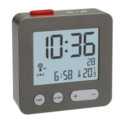 TFA-Dostmann 60.2545.10 réveille-matin Réveil numérique Anthracite