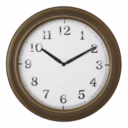 TFA-Dostmann 60.3066.53, Mur, Horloge à quartz, Rond, Laiton, Métal, Verre