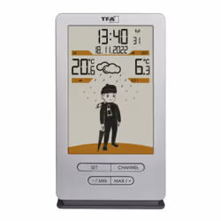 TFA-Dostmann Weather Jack Argent Batterie