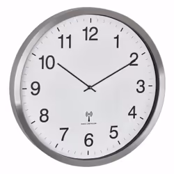 TFA-Dostmann 60.3548.02, Mur, Horloge analogique, Rond, Blanc, Aluminium, Verre