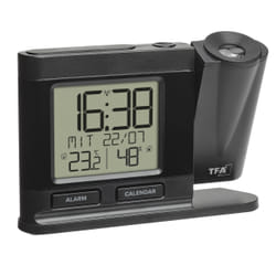 TFA-Dostmann 60.5017.01 réveille-matin Réveil numérique Noir