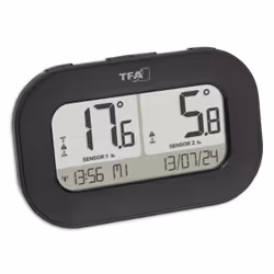 TFA-Dostmann 30.3073.01 thermomètre environnement Thermomètre électrique Extérieure Noir - Vue supplémentaire 2