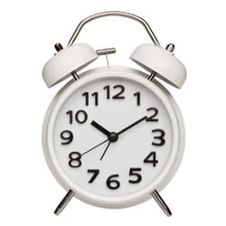 TFA-Dostmann 60.1040.02 réveille-matin Réveil à quartz Blanc