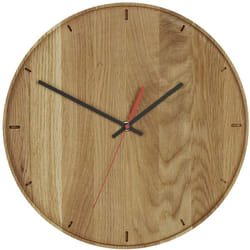 Tfa Dostmann - Horloge murale 60.3070.01 à quartz 350 mm x 40 mm chêne en bois véritable