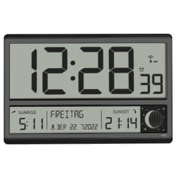 TFA-Dostmann 60.4524.01 réveille-matin Réveil numérique Noir