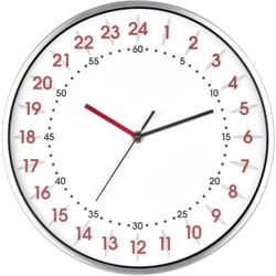 Horloge murale TFA Dostmann 60.3069.02 à quartz 304 mm x 48 mm aluminium