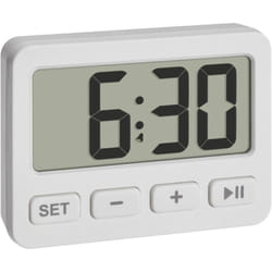 60.2036.02 à quartz Réveil blanc Heures de réveil 1 1 minuterie - Tfa Dostmann